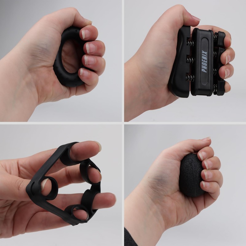 Phoenix Fitness 5pcs Hand Grip Strengthener Set - 5-60kg Adjustable
