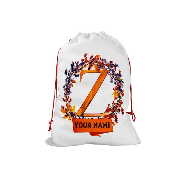 Bleu Reign Personalized Santa Sack Christmas Birthday Gift Wrap Bag