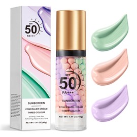 Prebase Correctora De Color Para Maquillaje Facial, Prebase Facial Con Fps 50, Prebase De Maquillaje Con Control De Grasa, Hidrata Y Humecta, Piel... 
