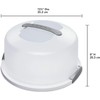 Sterilite White Food Storage Container with Handle and Locking Cover