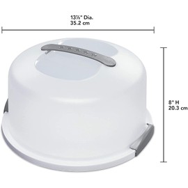 Sterilite White Food Storage Container with Handle and Locking Cover 2 Pack