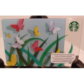 STARBUCKS  CANADA CARD 2011" SPRING BUTTERFLIES" BRAND NEW  GREAT PRICE