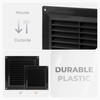 HVAC OV 4 x 4 Inch (Duct Opening Size) Black