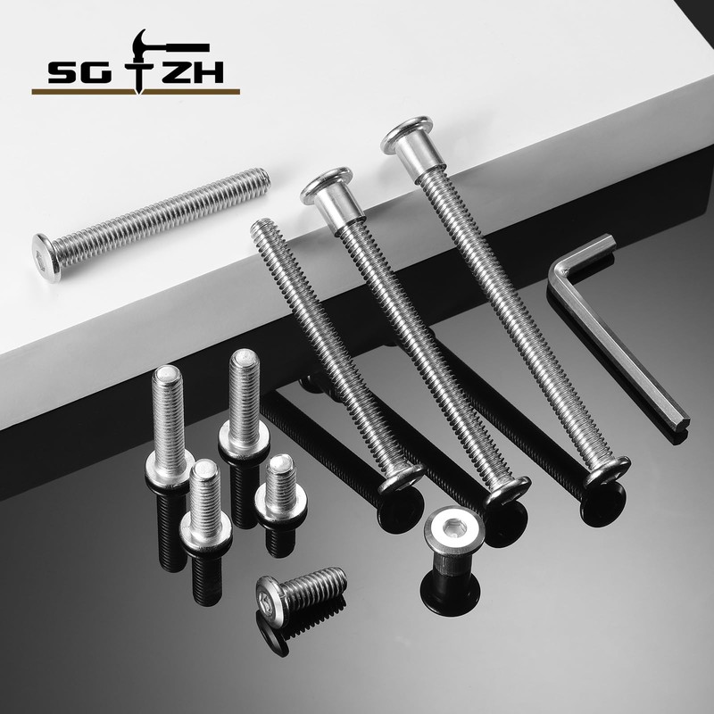 1/4-20 x 1/2" 20Pcs Flat Head Hex Socket Cap Screws