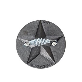 Old Mountain 10197 Cast Iron Star Grill Press Cool Handle Western Kitchen Decor