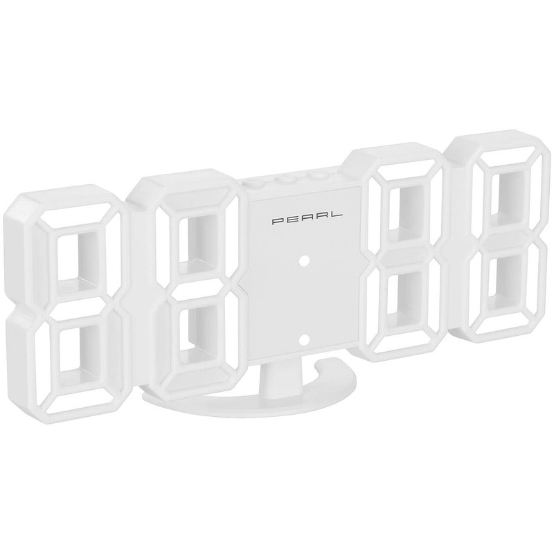 Lunartec Digital Wall Clock: Compact USB LED Table & Wall