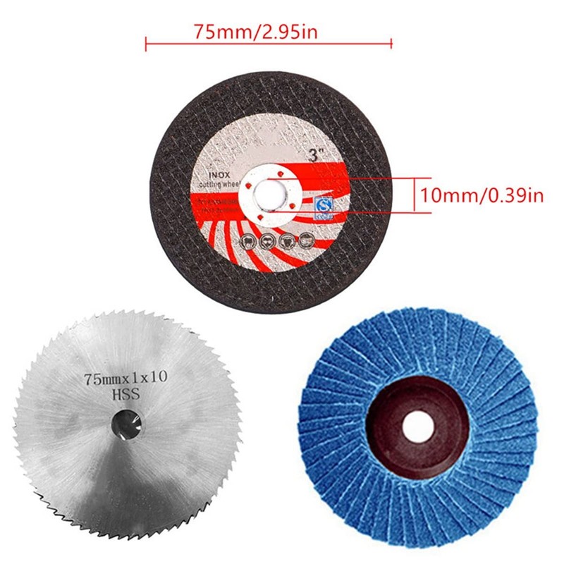 Ocnvlia 5Pcs 75mm Cutting Disc for 10mm Bore Angle Grinder