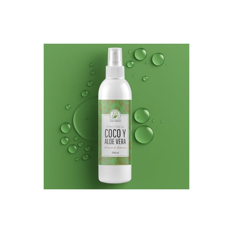 Tónico Facial Hidratante De Coco Con Aloe Vera Productos Mart