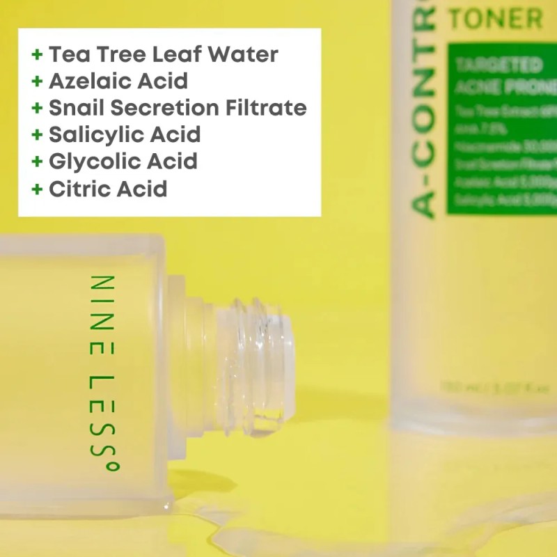 Nineless Tónico Facial Día Noche Ácido Azelaico Niacinamida 150ml
