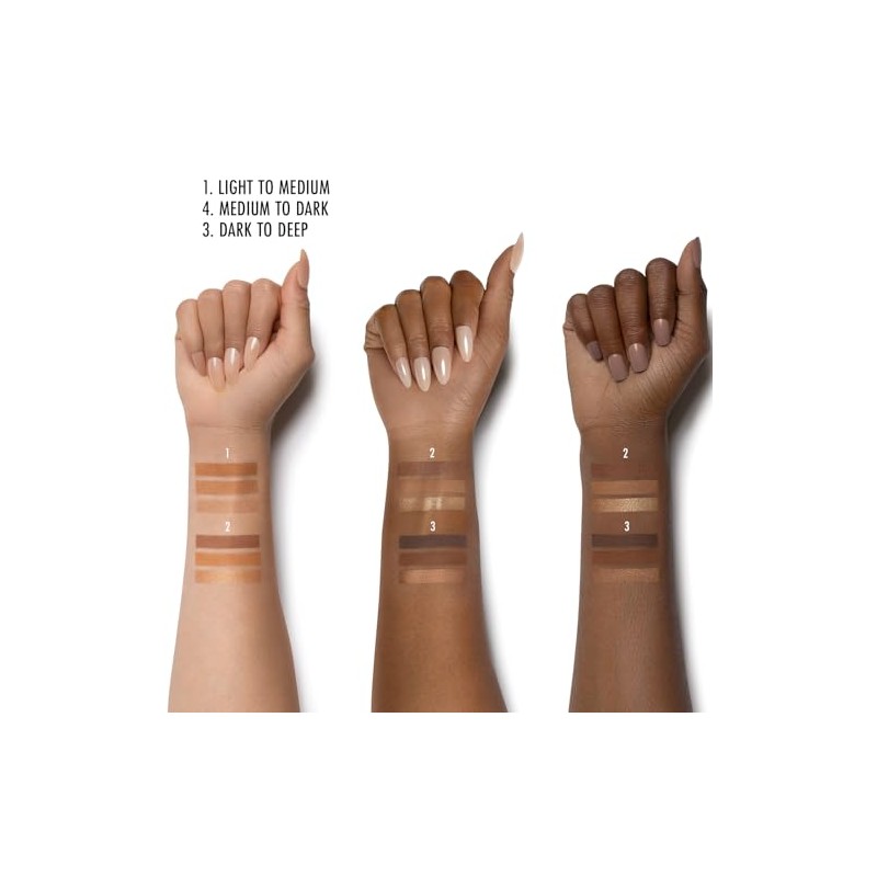 Black Radiance Paleta de Contorno True Complexion, de Oscuro a
