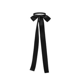 Hair Scrunchie Ladies Girls Hairband Soft Rubber Removable Band (Black)