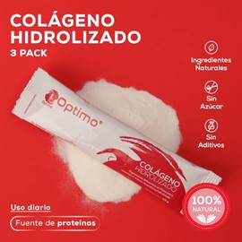 Soy Óptimo | Kit 3 Colágenos Hidrolizados | Sin Sabor - Sin Olor - Sin Azúcar | Suplemento Alimenticio | 30 sobres individuales de 10 g en cada caja (90 Sobres en total por las 3 cajas)
