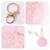 AYNKH 8 Pcs Pom Pom Keyrings, Fluffy Keyring Keychain, Fluffy