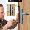 Catephe Door Latch Cover, 2 Pcs Door Latch Guard Plate,