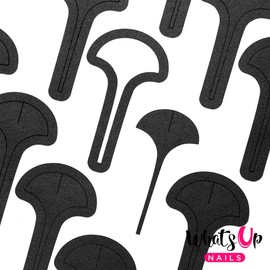Whats Up Nails - Stiletto Tape Vinyl Stencils for Nail Art Design (2 Sheets, 40 Stencils Total)