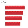 sourcing map 4pcs Plastic Hex Shank Screwdriver Bit Holder Organizer