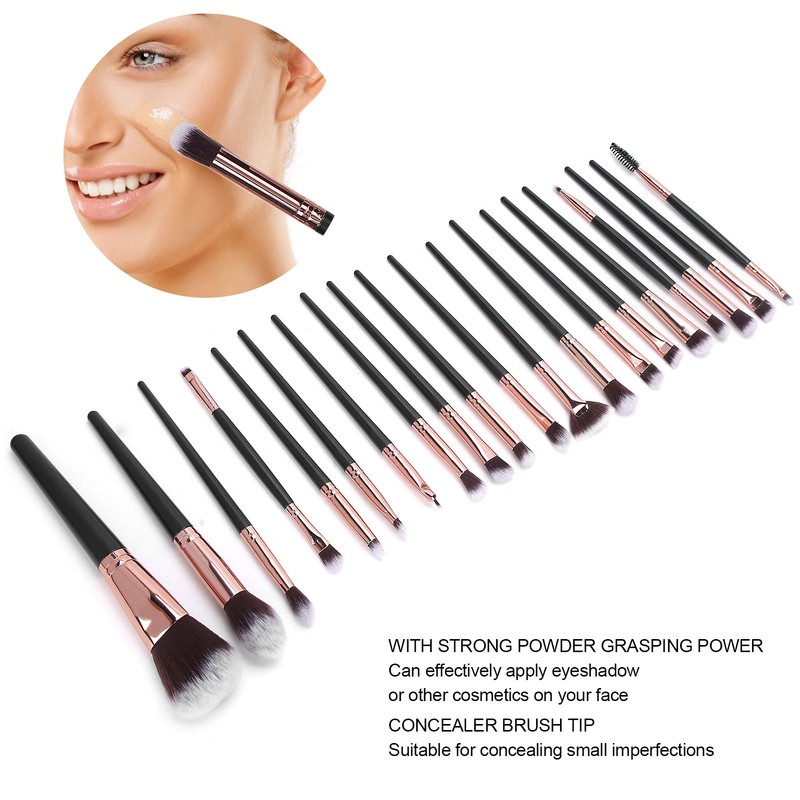 20Pcs/Set Makeup Brush Set Blush Face Powder Eyeshadow Cosmetic Brushes