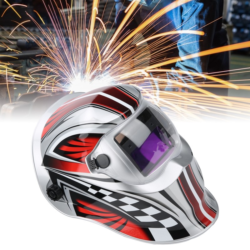 Welding Protective Helmet Automatic Dimming SolarPowered for Face Protection Accessories