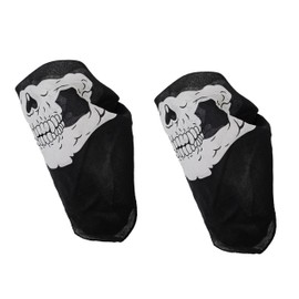 itisyours Skeleton Half Skull Face Bandana Mask Head Wrap Scarf Motocycling Biking Paintball Sport (2)
