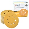 Aiyard 5-Inch 8-Hole Hook and Loop Sanding Discs 60-Grit Random