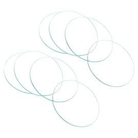 CoCud Watch Crystal Len Glass, 42.5mm Dia. Optical Glass Single Dome Face Crystals Replacement Lens Clear - (Applications: for Watchmaker Repair Electronic Mechanical Watch), 8-Pieces