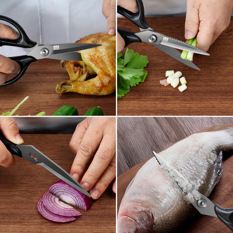 SHAN ZU 8.4" Titanium Heavy Duty Kitchen Scissors - Japanese
