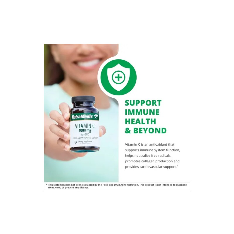 Nutramedix Vitamina 1000mg 120 Cápsulas Vegetales