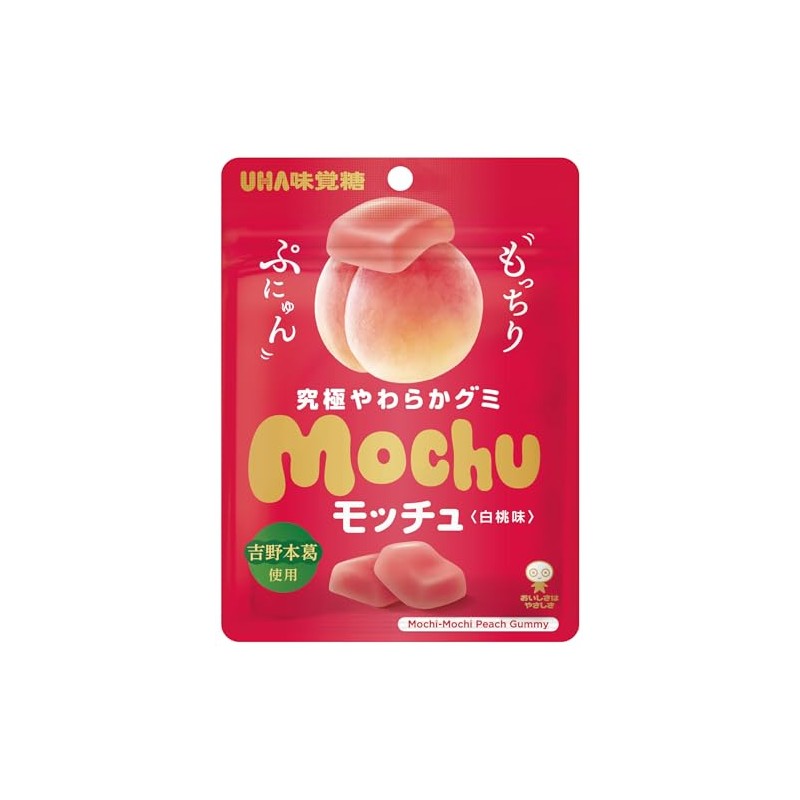 UHA Mocchu, White Peach, 1.6 oz (45 g) x 10
