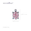 Silvershake Pink Mother of Pearl 925 Sterling Silver Turtle Post