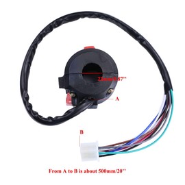 PRO BAT Left Starter Kill Light Switch Female Plug Assembly