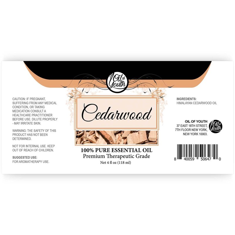 Oil of Youth Essential Oils 4oz - Cedarwood Essential Oil