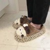 Fujiei HM-001 Animal Mop Slippers, Hug Moppy, Otter | Cleaning