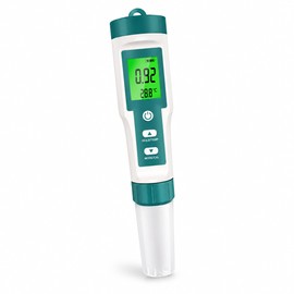 Digital Water Quality Tester with LCD Display – Portable Handheld Meter with Calibration Buffer Powders