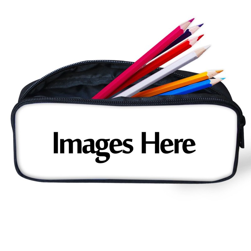 Biyejit Portable Pencil Pen Case Water Soccer Print Stationery Storage