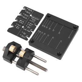 Honing Guide System, Aluminum Alloy Chisel Sharpening Jig, Adjustable Woodworking Sharpener Bracket Angle Fixture with Dual Roller for 5/32in-3in Chisel, Applicable for Woodworking