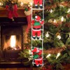 Santa Ladder Heliltd Christmas Tree Ornament Santa Claus Doll for