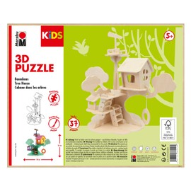 Marabu KiDS 3D Wooden Puzzle, Tree house.