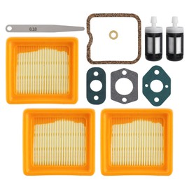 MOTOALL Air Filter Tune Up Kit 4180-141-0300 4180 007 1005 Fit for Stihl FS91 FS91R KM91R FS89 FS131 FS311 FC96 String Trimmer Brush Cutter Pack of 3