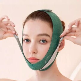 Oseong Mulsan 브이라인 리프팅 마스크밴드 턱살 볼살 이중턱 각진턱/얼굴/밴드/땡김/페이스/탄력 [핑크] V-Line Lifting Mask Band for Chin Fat, Cheek Fat, Double Chin, Angular Jaw/Faces/Band/Tightening/Face/Firming [Pink]