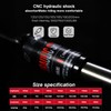 CNCLOL Mountain Bike Rear Shock 120mm/125mm/150mm/165mm/185mm/190mm/200mm,Bicycle Shock Absorber- Hydraulic Rear