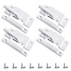 Nkiy Quen 4 Pack Windows Sash Lock-Sliding Window Sash Locks