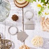 Taiyin 15 Pcs House Key Chain House Shaped Pendant Keychains