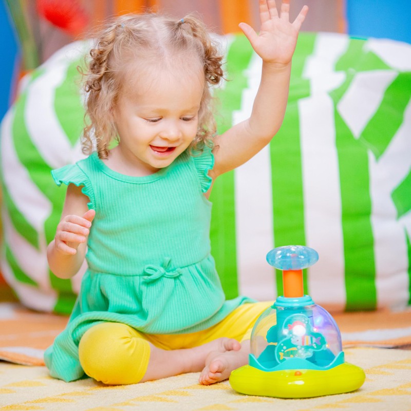 Bright Starts Press & Glow Spinner Cause and Effect Musical