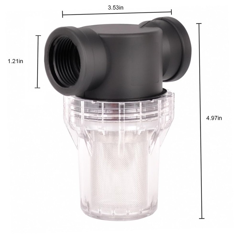 Generic Water Pump Strainer Filter 1 Inch Female NPT in-Line