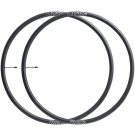 2-PCS 700C Bike Tubes 700X18C/23C/25C 18/25-622 FV60mm Presta Valve Butyl Rubber Inner Tube Compatible with 700 X 18C 700 X 23C 700 X 25C Bike Bicycle Tire Tubes (S-076)