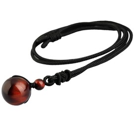 Mookaitedecor Lucky Blessing Chakra Beads Polished Stone Necklaces with Pendant for Unisex, Healing Crystals Stone Pendant with Adjustable Chain, NA