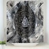 GURETER Viking Knot Shower Curtain, Men's Viking Themed Bathroom Decor