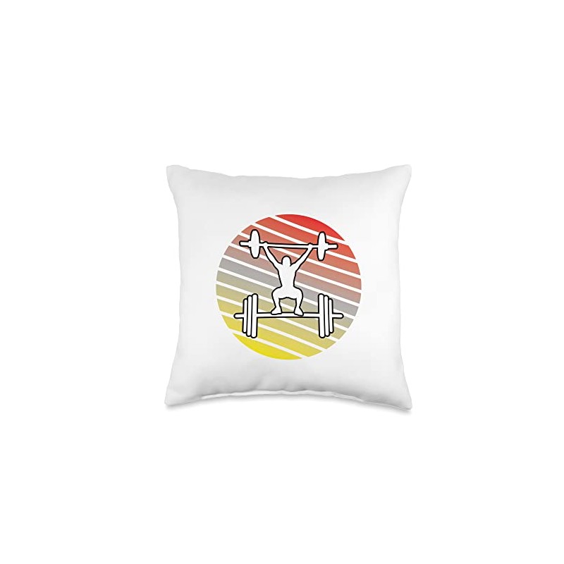 Fitness equipment bodybuilding strength sports accessories training Throw Pillow