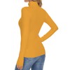 Biffxeu Yellow Turtleneck Sweaters for Women Ribbed Sweater Jumpers Knit