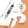 Sibba 80 Pcs Beadable Keychain Making Kit, Metal Sliver Blank